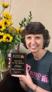 Pam Cunningham - 2019 April Employee of the Month