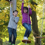 Kids playing on playground