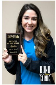 Tessa Ross was awarded 2019 March Employee of the Month.