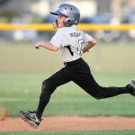 Baseball player running