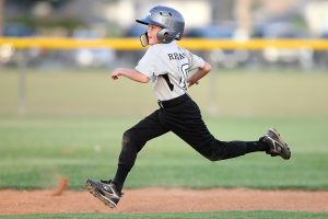 Baseball player running